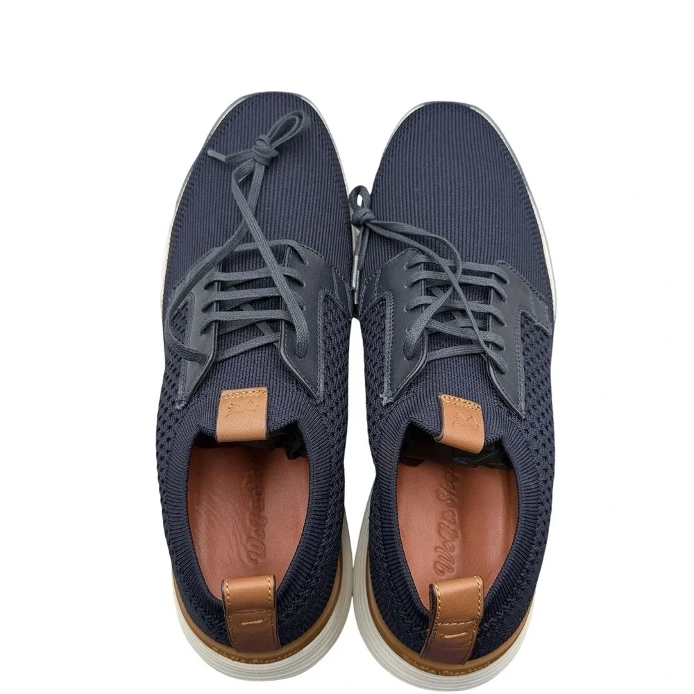 Wolf and Shepherd SwiftKnit Derby Sneakers Black Knit Dress Shoes‎ M 6/W 8